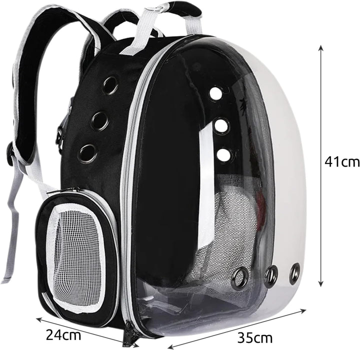 Haustier Rucksack Purlov mit transparentem Plexiglas Atmungsaktiv Raumkapsel für 10kg 23309