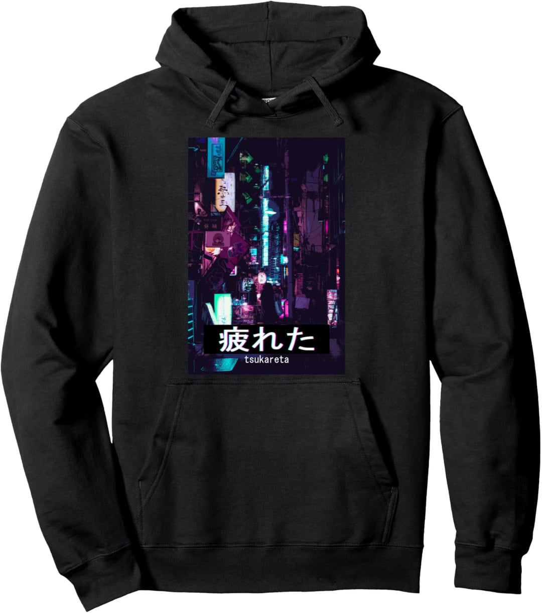 Ästhetische Anime Vaporwave Japan 80er 90er Memes Tokyo Pullover Hoodie