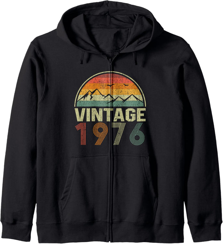 48. Geburtstag Geschenkidee Vintage 1976 Kapuzenjacke