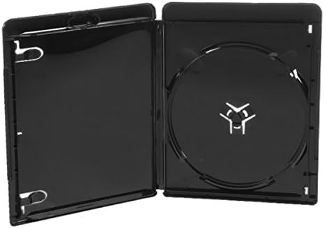 Amaray Blu-ray Hüllen, 11 mm Slim, Maschinen-Pack-Qualität, Schwarz, 50 Stück