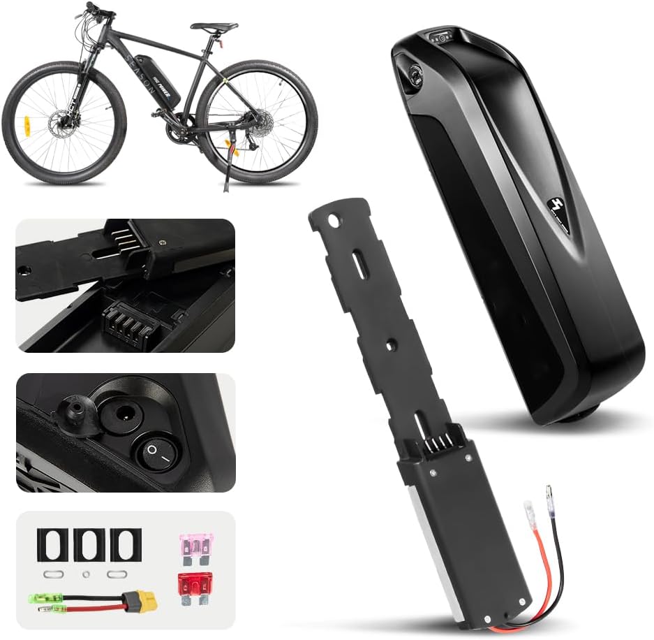 SEASON 36V Ebike Akku 13Ah 14.5Ah 15.6Ah 18Ah - Ebike Batterie passt für 750W / 500W / 250W für Elek