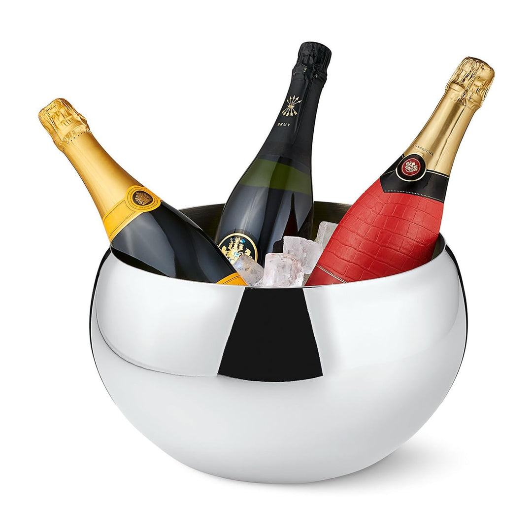 PHILIPPI - NIZZA Champagnerkühler - Flaschenkühler aus doppelwandigem glänzendem Edelstahl, hält Get