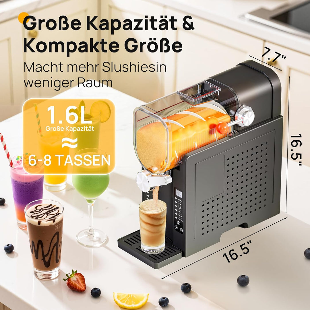 INITIO Slush Maschine, 2L Slushie Machine für Zuhause für Slushi, Frappé, Milchshake & Margaritas, O