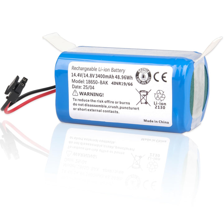 3400 mAh Akku Kompatibel mit Kyvol Cybovac L20 E20 E30 E31, Coredy R750 G800 G850, Bagotte BG800 BG8