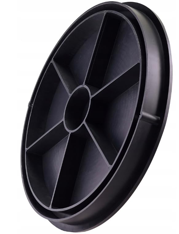 BABYLONPLAST Schachtabdeckung, Kanaldeckel, DN400, Kunststoff Schachtdeckel 15 kN - Passend für Ø400