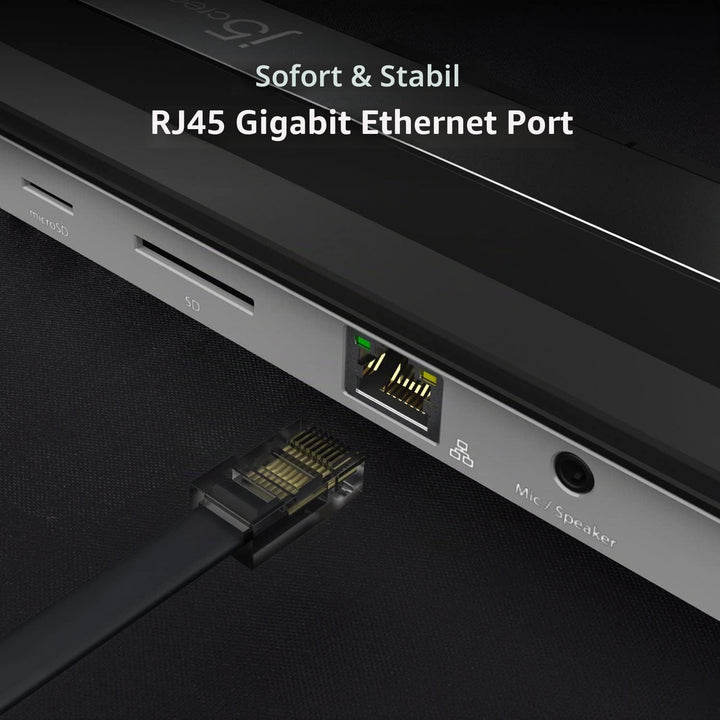 j5create USB-C 4K HDMI Dockingstation (9-in-1), 4K HDMI, 5Gbps USB-A x3, Kartenleser, PD 100W, Gigab