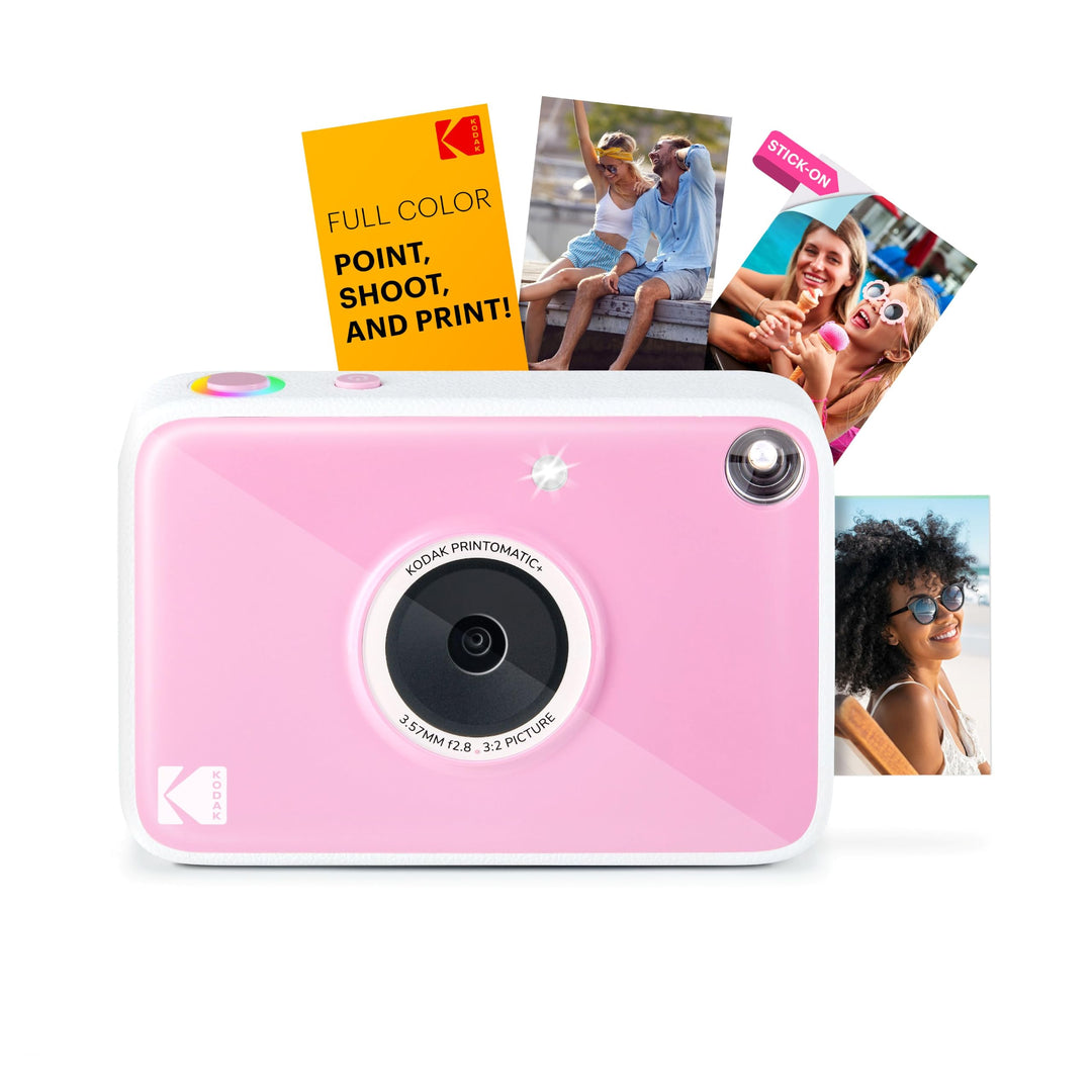 Kodak Printomatic+ Sofortbild Digitalkamera 10MP mit RGB LED, druckt Vollfarb-Fotos auf Zink 2x3” Pa