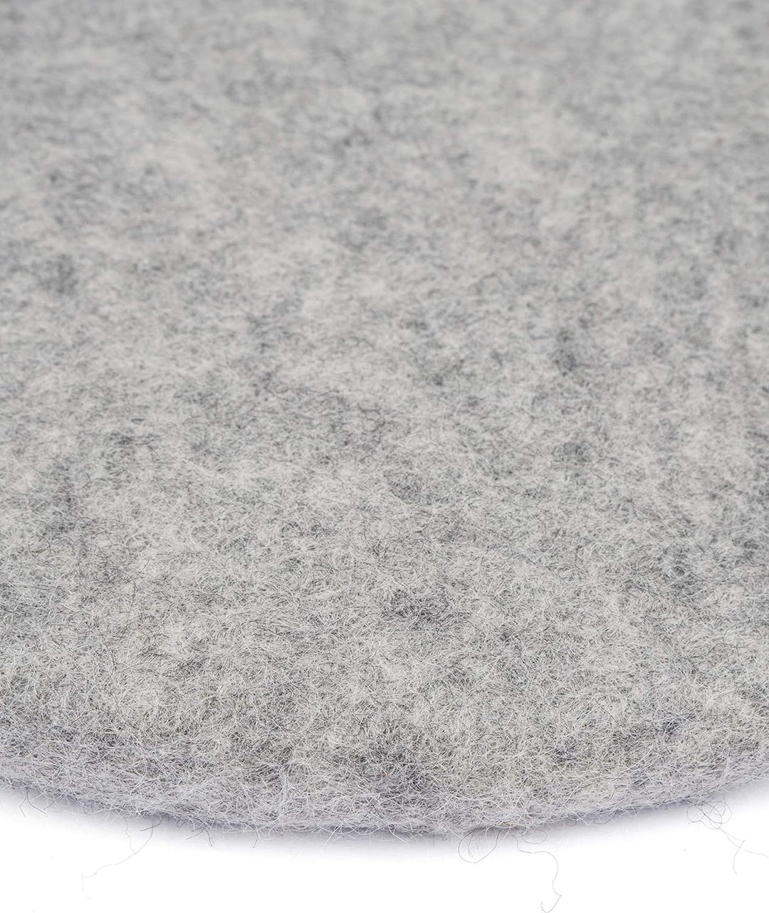 myfelt Flache Filz Sitzauflage, Filz Stuhlauflage - Carl - rund, Ø 36 cm, Grau Grau Meliert, Grau Me