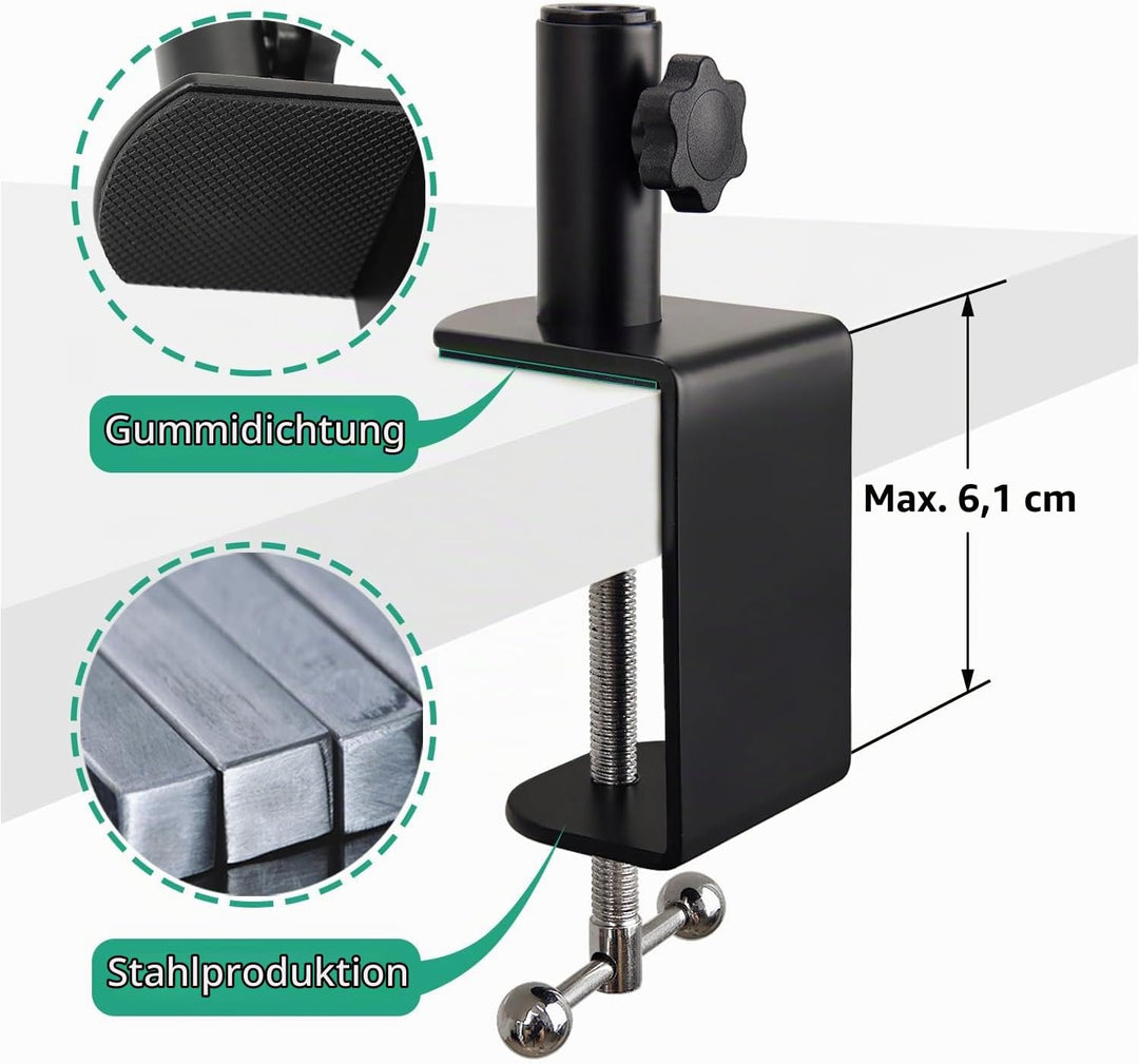 Einstellbare Mikrofon Arm, Mikrofonarmständer Kompatibel mit Seiren X Mini V2 V3 USB Streaming Mikro