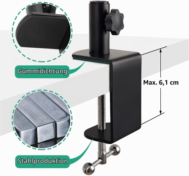 Einstellbare Mikrofon Arm, Mikrofonarmständer Kompatibel mit Seiren X Mini V2 V3 USB Streaming Mikro