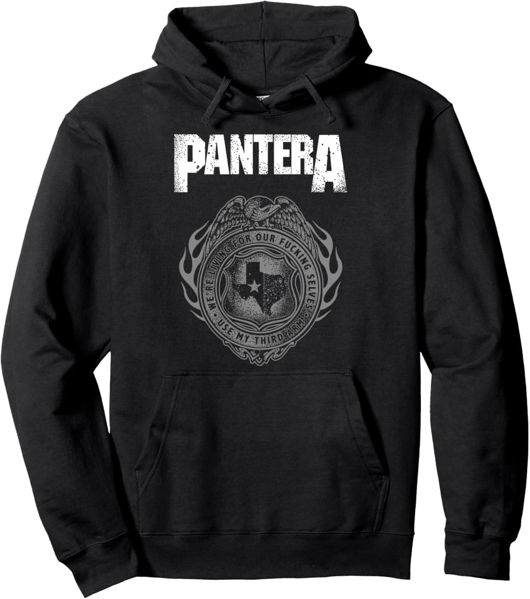 Pantera Offizielles Drittes Arm-Wappen Pullover Hoodie