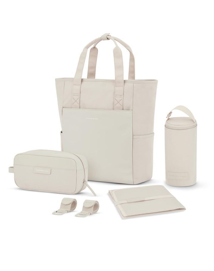 Kapten & Son Rucksack Lindby Diaper Set 20 L | 2in1 Wickelrucksack & Wickeltasche mit Kinderwagen- u