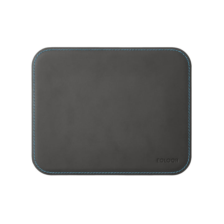 eglooh - Herms Deluxe - Mauspad aus Leder Anthrazit Grau cm 25x20 - Mousepad für Schreibtisch und Bü