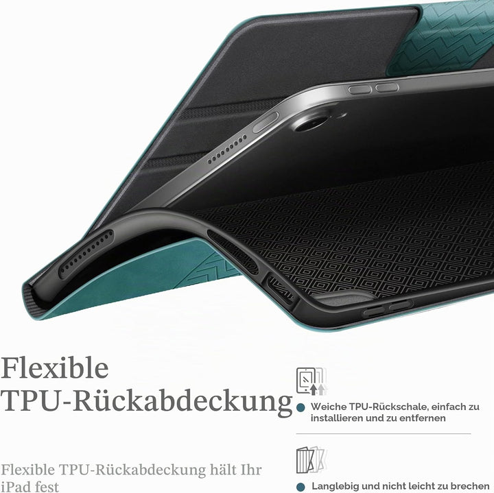 AUAUA Hülle für iPad 10. Generation 2022, 10,9 Zoll Hülle mit Apple Stifthalter, Auto Schlaf/Aufwach