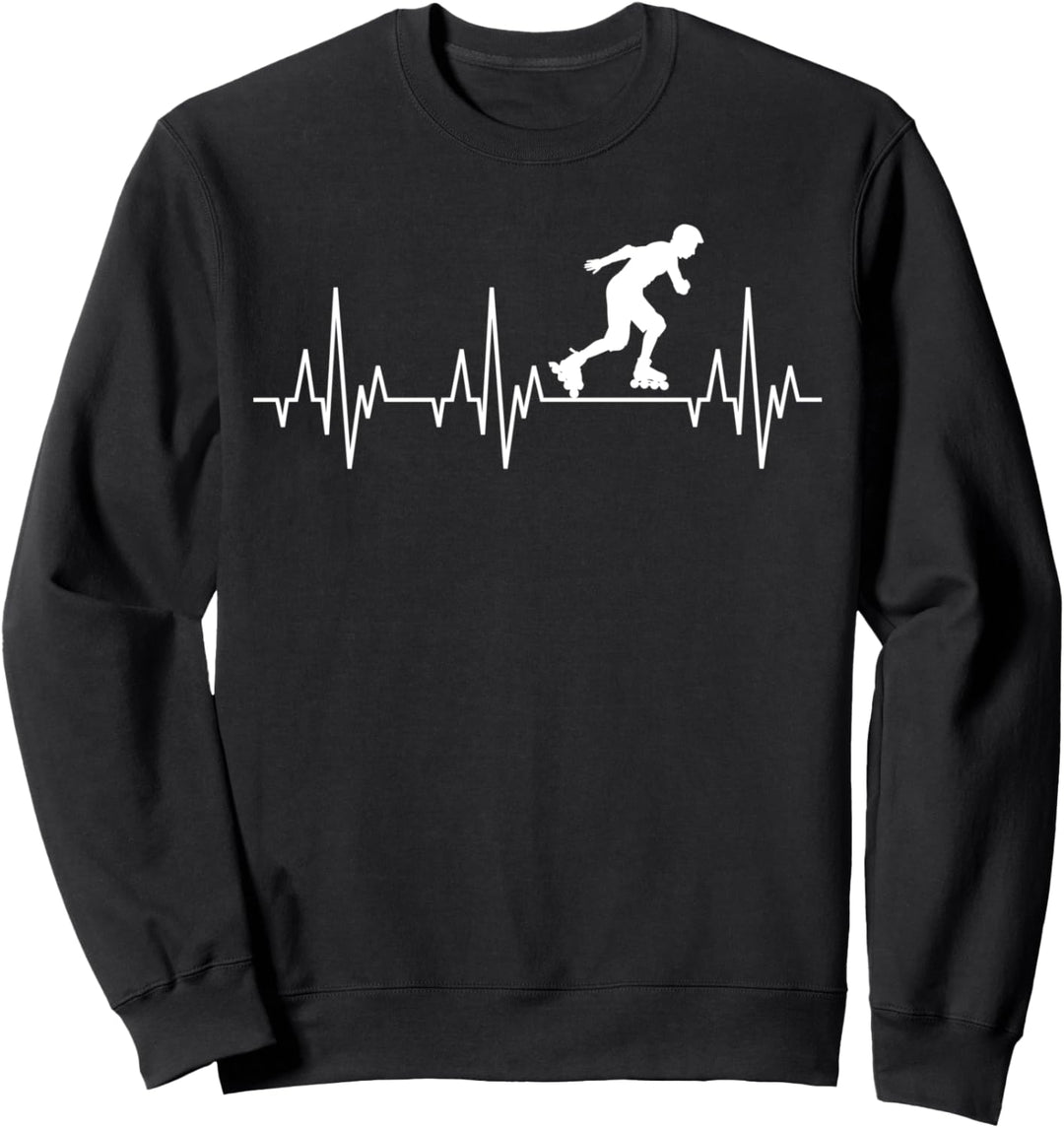 Inlineskater Inlineskating Inlineskates Herzschlag Witzig Sweatshirt