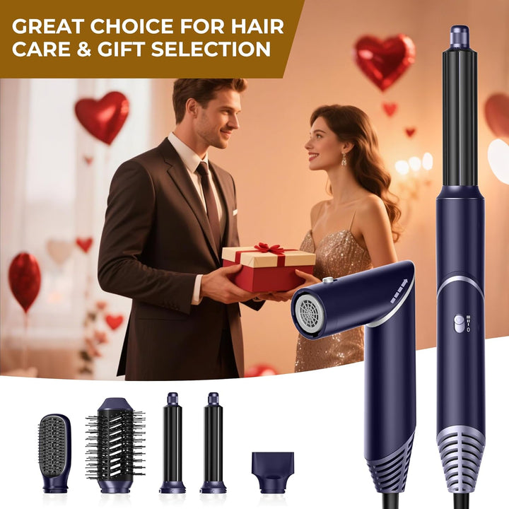 UKLISS Airstyler 5 in 1 Hairstyler Luft-Lockenstab Ionen Haartrockner Warmluftbürste Multistyler 5 i