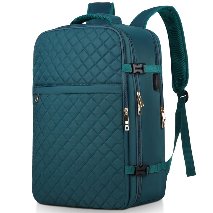 MOMUVO Ryanair Handgepäck 46x31x20, Reiserucksack Handgepäck Flugzeug mit 17.3 Zoll Laptopfach und U