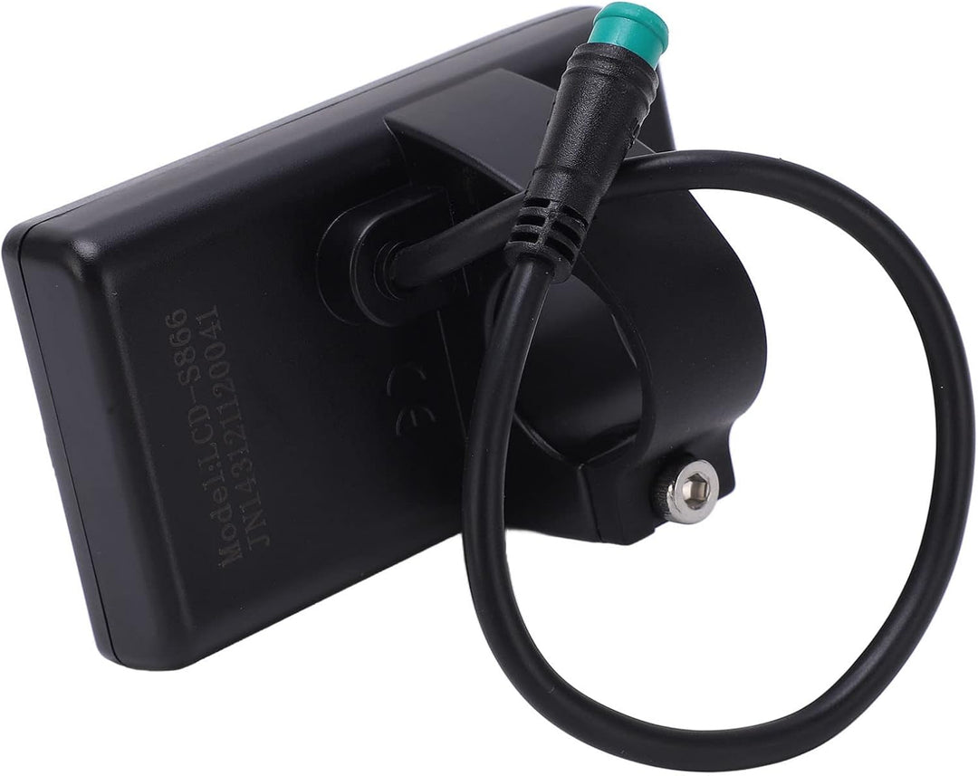 S866 Elektrisches Fahrrad-LCD-Display-Messgerät, 24 V 36 V 48 V Wasserdichtes Fahrrad-Display-Messge