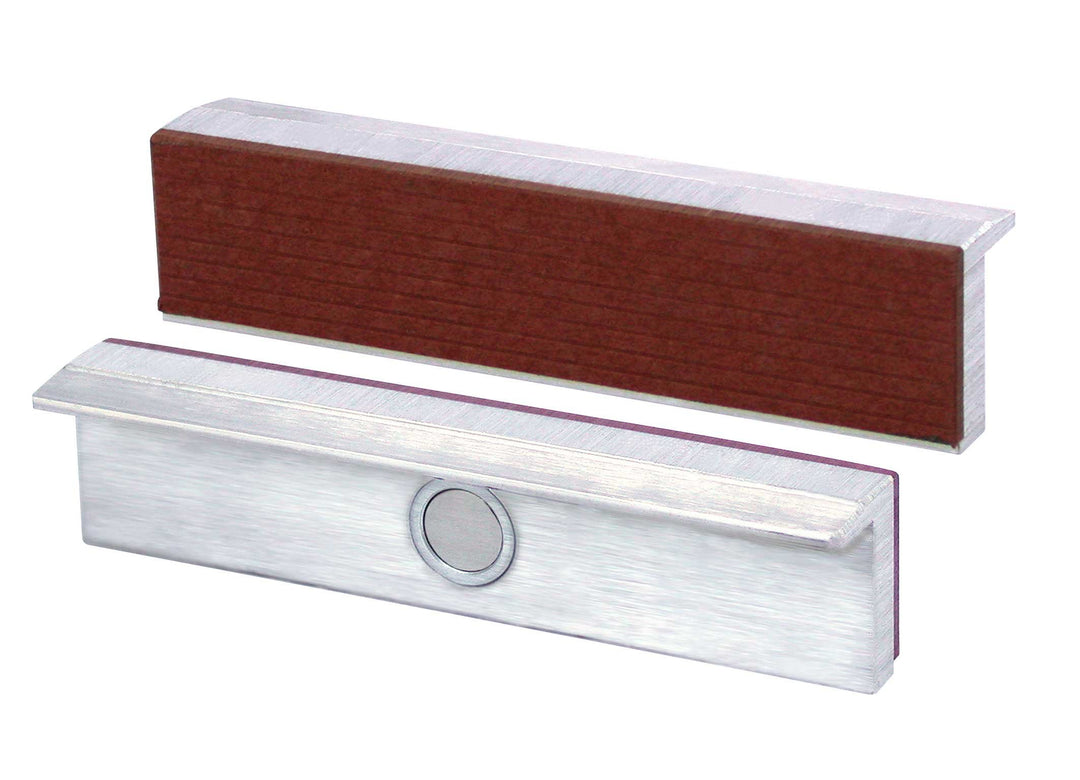 Heuer 111180 Schraubstockbacken (Schutzbacken rechtwinkelig; planparallel; integrierte Spezialmagnet