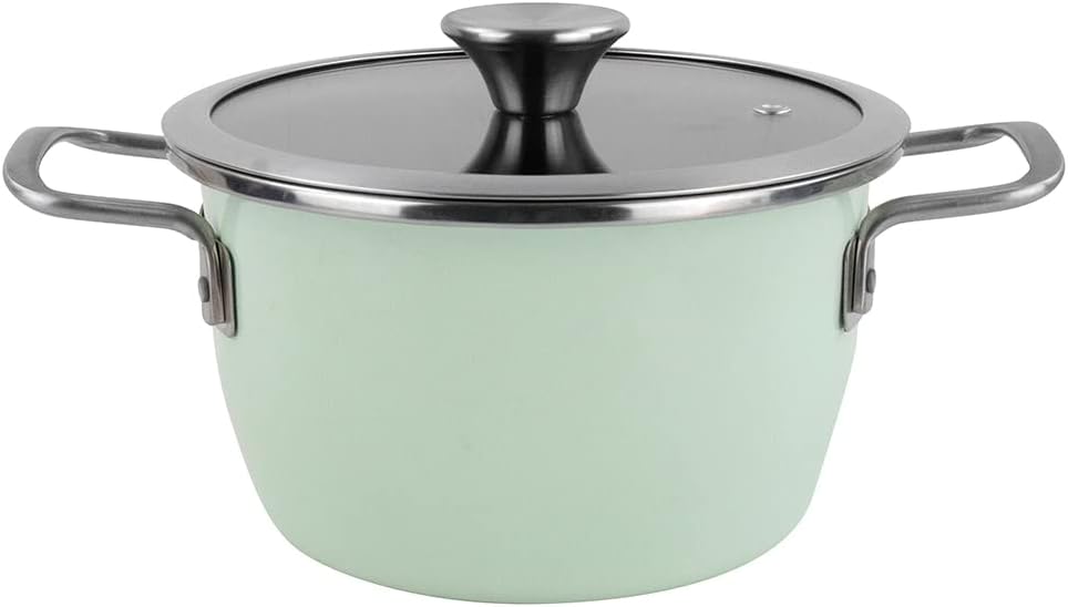 Magefesa Nordic Kochtopf 20 cm mit zweischichtiger Antihaftbeschichtung, verstärkt mit mintgrüner Au