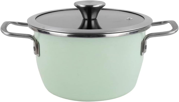 Magefesa Nordic Kochtopf 20 cm mit zweischichtiger Antihaftbeschichtung, verstärkt mit mintgrüner Au