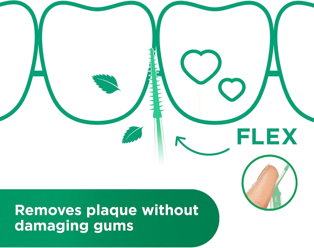 GUM Soft-Picks Comfort Flex Mint Interdentalreiniger | Erfrischender Minzgeschmack | Zahnreinigung u