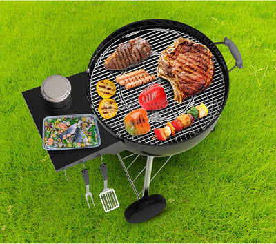 Onlyfire BBQ Beistelltisch, Grilltischablage, Seitentisch für Weber 57 cm Kugelgrill & Master-Touch