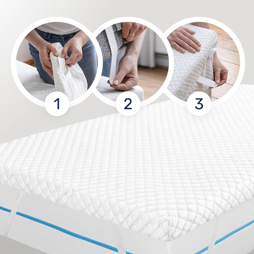 Dailydream Matratzen Topper 100x200cm | Memory Foam | 5cm hoch | Edition Pure, Model M | Zertifizier