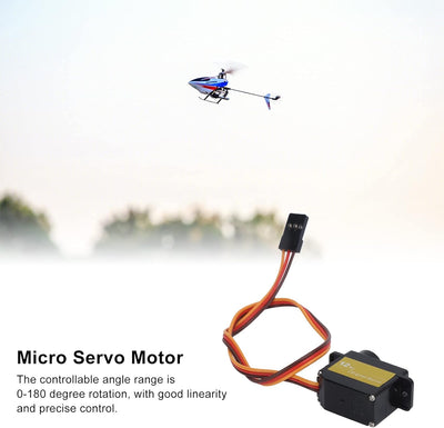 4Pcs RC Micro Servo, 12G Metallgetriebe Servo 180 Grad Rotation Micro Servo für RC Roboter Modell Fi