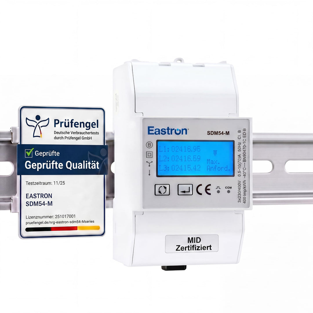 Eastron SDM54-M MID-zertifiziertes dreiphasiges 100-A-Direktanschluss-DIN-Schienen-RS485-Modbus-MID-