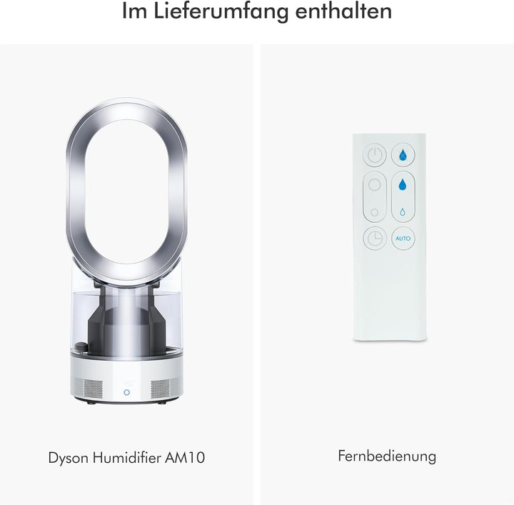 Dyson AM10 Luftbefeuchter und Ventilator, Ultrafeine Kaltluft-Befeuchtung, Automatische Feuchtigkeit