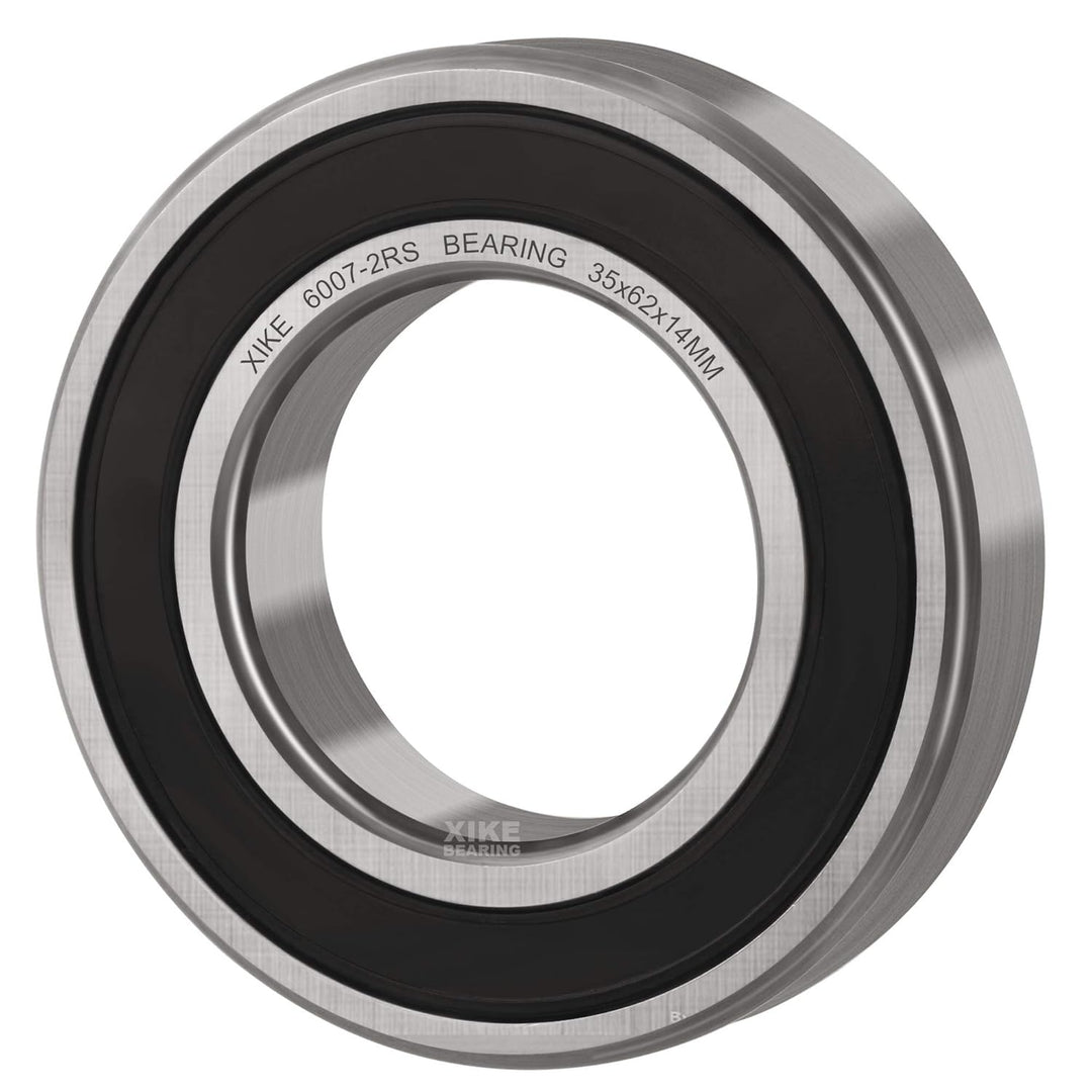 XiKe 6007-2RS kugellager 35x62x14mm (4er Pack) - 100Cr6 Lagerstahl & vorgeschmiert - Doppelte Gummid