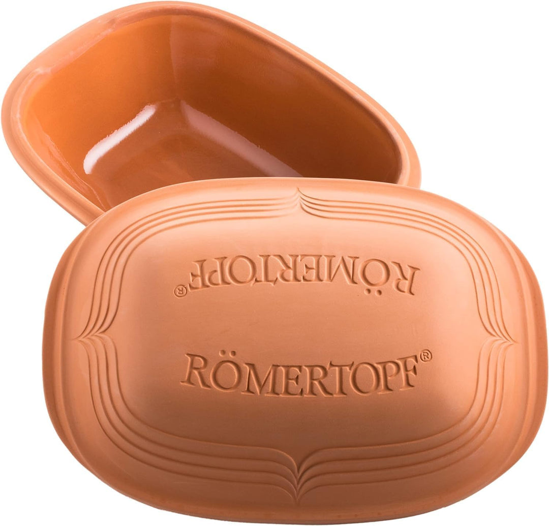 Römertopf Bräter Modern Look Keramik Tonbräter 4 Liter