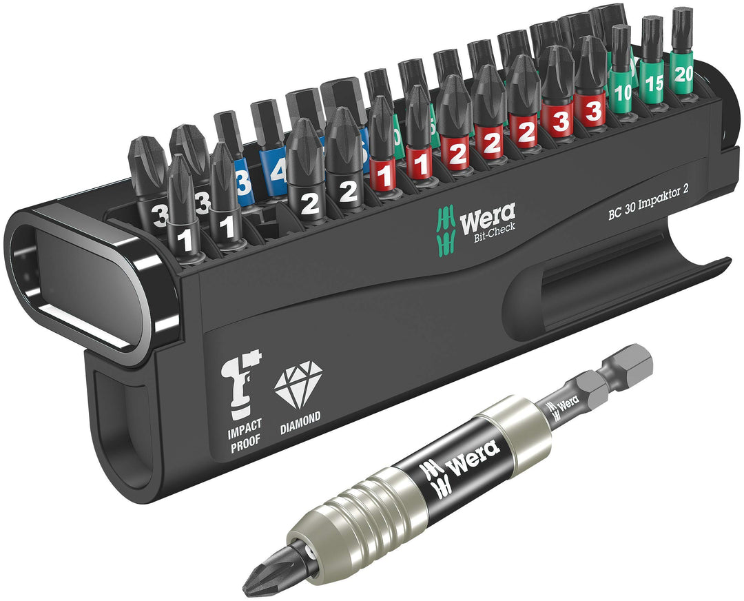 Wera de puntas Bit-Check 30 Impaktor 2