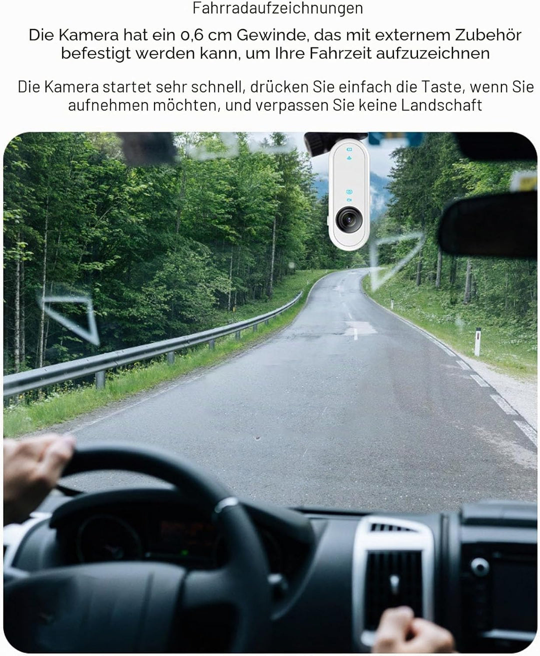 WiFi-Vlogging-Kamera 1080P, Freisprech-POVs, Action-Kamera, EIS-Stabilisierung, Magnetische Halterun