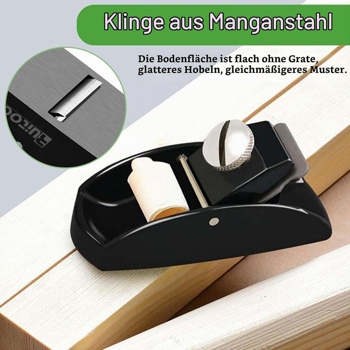 FZYCOM Mini Hobel Holz mit 2Pcs Klinges, Handhobel Klein, Holzhobel, Mini Holzhobel, Schreinerflugze