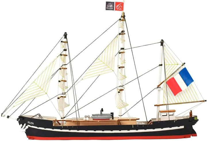 Artesanía Latina - Holzmodellschiff - Easy Kit Französische Schulschiff, Belem - Modell 17001, Masss