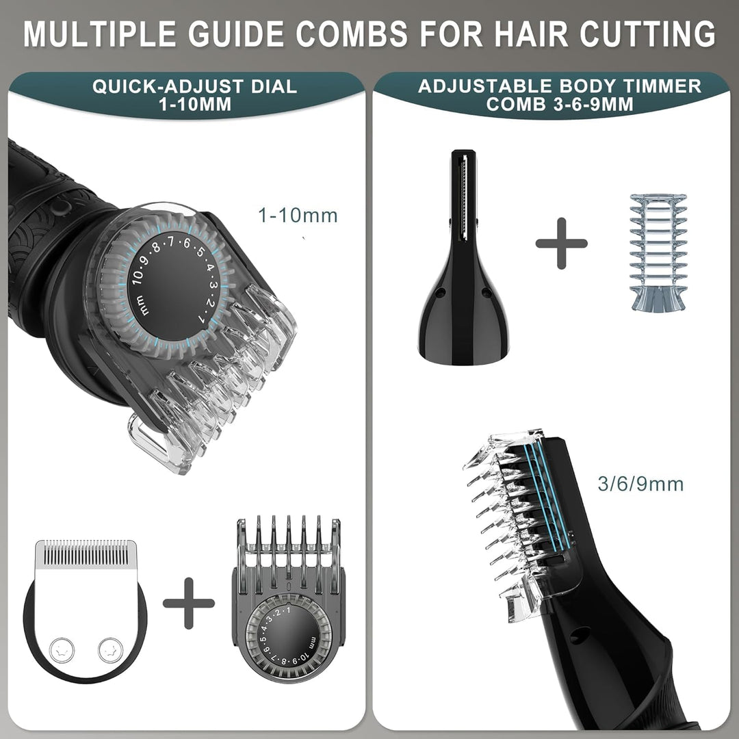 Surker Haarschneidemaschine Set Profi Haarschneider Herren Präzisionstrimmer Barttrimmer Bartschneid