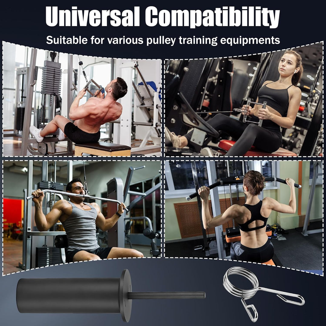 Gym Pin für Zusatzgewicht, Länge 110mm Durchmesser 10mm Gympin mit Federclip, Loading Pin Gewichtsst