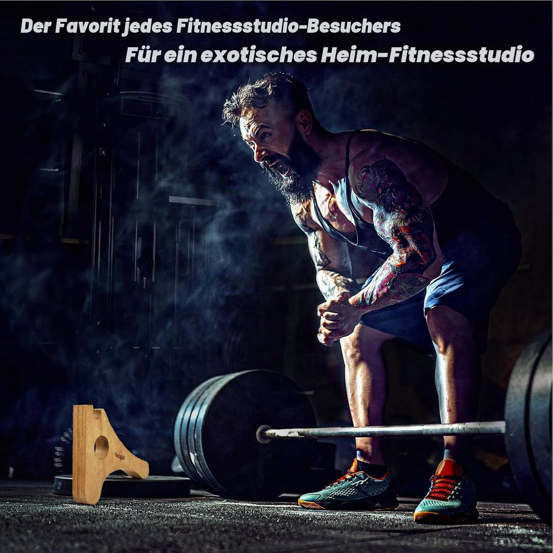 Yes4All Mini Deadlift Langhantelheber mit rutschfestem Gummigriff - Geeignet zum Beladen, Entladen u