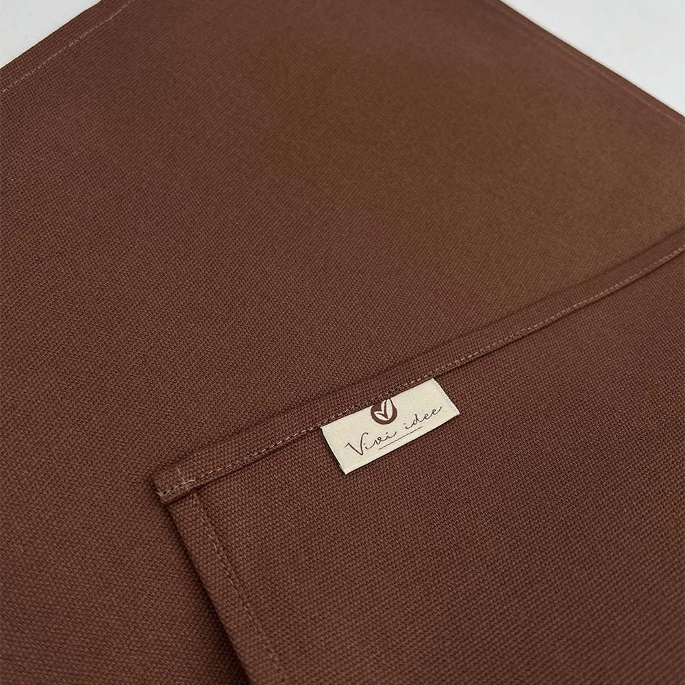 Vivi Idee® 6er Tischsets Platzset 100% Baumwolle Platzdeckchen Stoff abwaschbar Handgenäht 52x33cm (