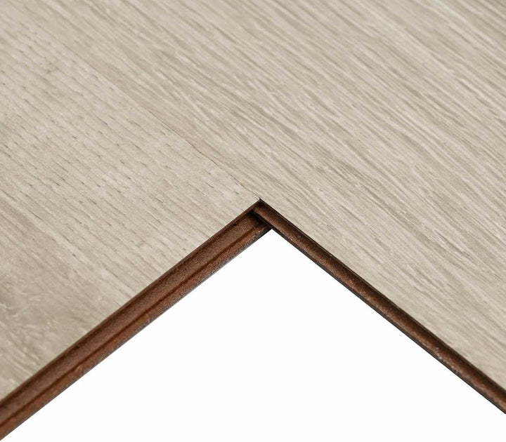 Laminatboden Holzwerkstoff gestrichenes Braun 101 x 20 x 0,8 cm 15 Stück Klicksystem für Wohnzimmer