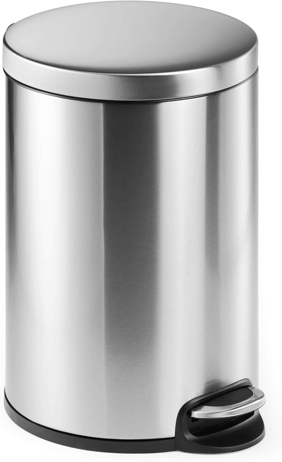 Durable Treteimer Edelstahl rund 20, mit Absenkautomatik und herausnehmbaren Inneneimer 20 L, 1 Stüc