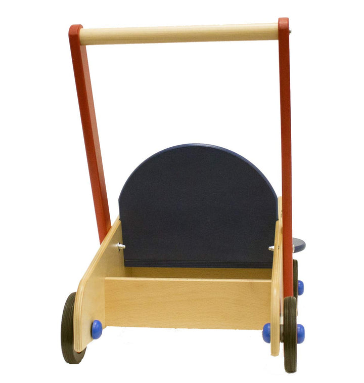 HABA 1646 - Lauflernwagen, Lauflernhilfe aus Holz mit Sitz und viel Platz zum Transportieren von Spi