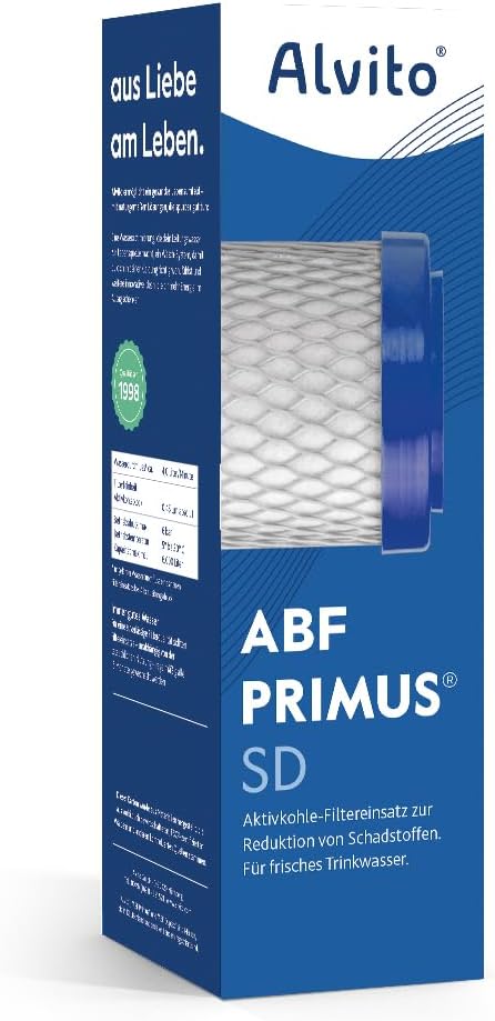 Alvito Filter Filterkartusche Aktivkohlefilter ABF Primus® Duplex® SD/CLC/EM/SD (gelb, blau, grün, r