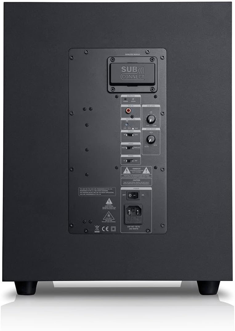 Teufel Aktiv-Subwoofer S 6000 SW - Mächtiger Subwoofer (optional kabellos), 300 mm Tieftöner, Frontf
