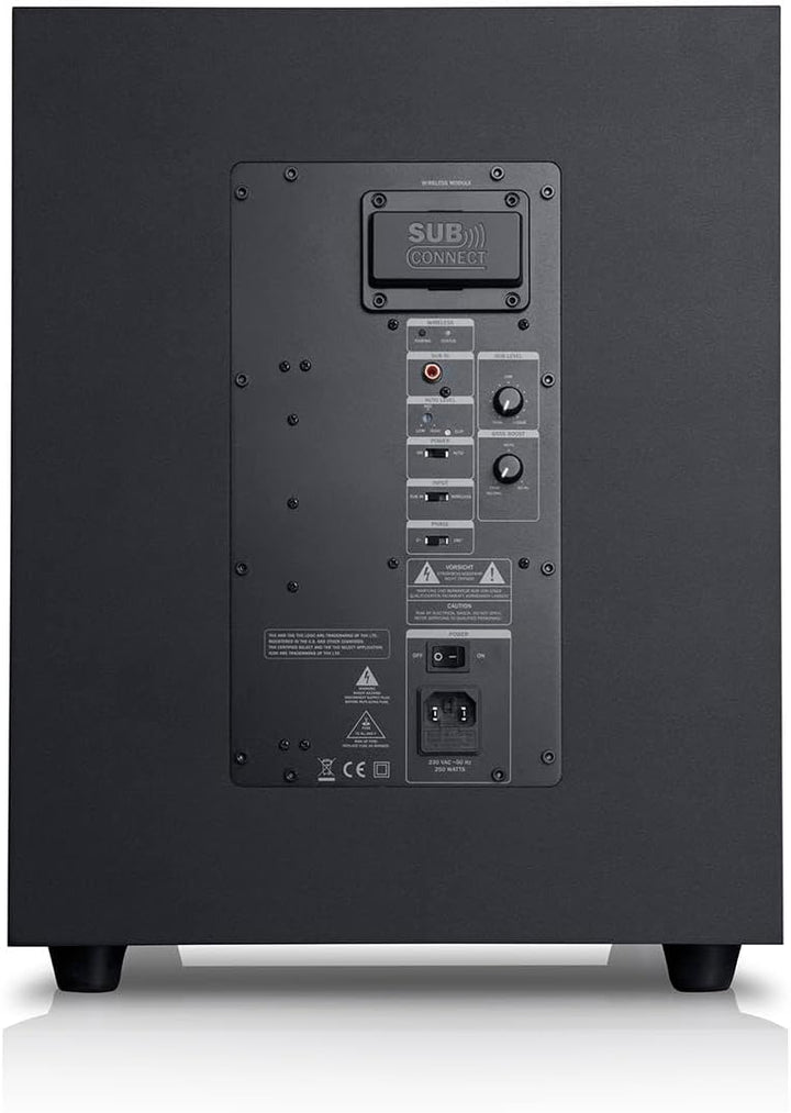 Teufel Aktiv-Subwoofer S 6000 SW - Mächtiger Subwoofer (optional kabellos), 300 mm Tieftöner, Frontf