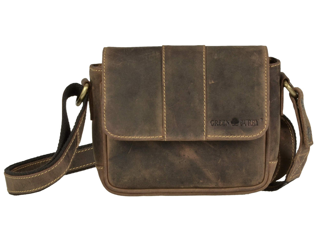 Greenburry Vintage Umhängetasche Leder 19 cm
