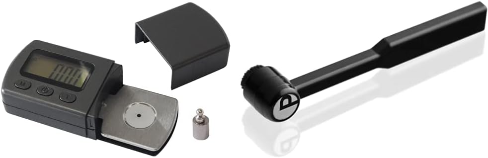 Dynavox Elektrische Tonarmwaage & Pro-Ject Clean it Karbonfaser Nadelbürste Bundle mit Nadelbürste,