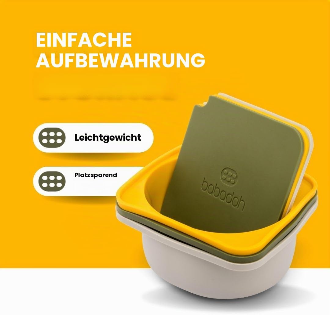 6er Set Babadoh Pizzateigbehälter und Deckel (multi) Mehrfarbig, Mehrfarbig
